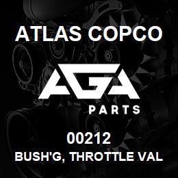 00212 Atlas Copco BUSH'G, THROTTLE VALVE STEM | AGA Parts