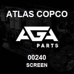 00240 Atlas Copco SCREEN | AGA Parts
