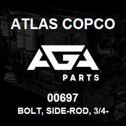00697 Atlas Copco BOLT, SIDE-ROD, 3/4-10 X 8-5/8 | AGA Parts
