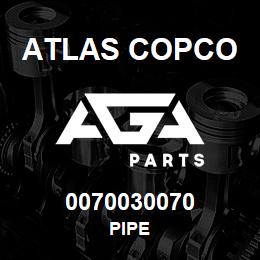 0070030070 Atlas Copco PIPE | AGA Parts