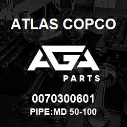0070300601 Atlas Copco PIPE:MD 50-100 | AGA Parts