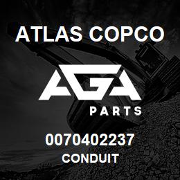 0070402237 Atlas Copco CONDUIT | AGA Parts