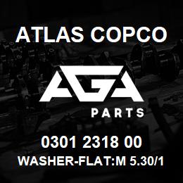0301 2318 00 Atlas Copco WASHER-FLAT:M 5.30/10.0X1.0T, Z | AGA Parts