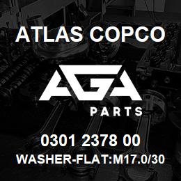 0301 2378 00 Atlas Copco WASHER-FLAT:M17.0/30.0X3.0T | AGA Parts