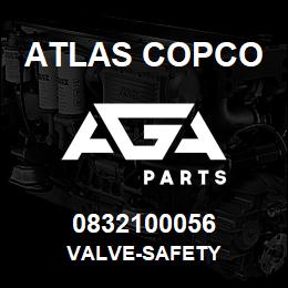 0832100056 Atlas Copco VALVE-SAFETY | AGA Parts