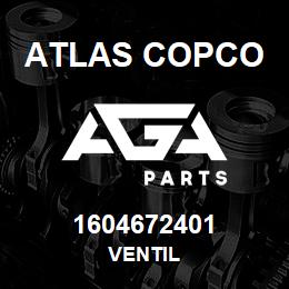 1604672401 Atlas Copco VENTIL | AGA Parts