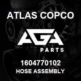 1604770102 Atlas Copco HOSE ASSEMBLY | AGA Parts