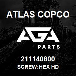 211140800 Atlas Copco SCREW:HEX HD | AGA Parts