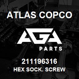 211196316 Atlas Copco HEX SOCK. SCREW | AGA Parts
