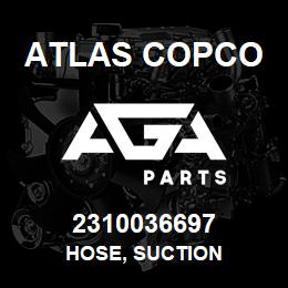 2310036697 Atlas Copco HOSE, SUCTION | AGA Parts