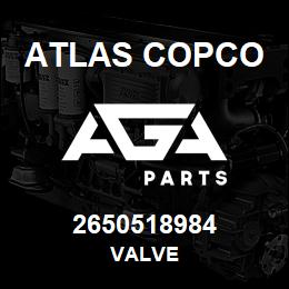2650518984 Atlas Copco VALVE | AGA Parts