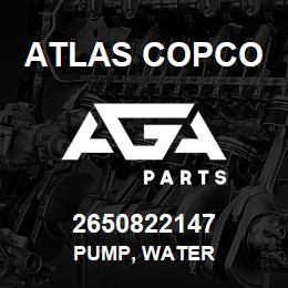 2650822147 Atlas Copco PUMP, WATER | AGA Parts