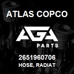 2651960706 Atlas Copco HOSE, RADIAT | AGA Parts