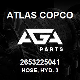 2653225041 Atlas Copco HOSE, HYD. 3 | AGA Parts