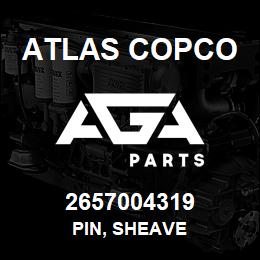 2657004319 Atlas Copco PIN, SHEAVE | AGA Parts