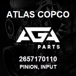 2657170110 Atlas Copco PINION, INPUT | AGA Parts