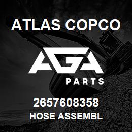 2657608358 Atlas Copco HOSE ASSEMBL | AGA Parts