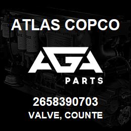 2658390703 Atlas Copco VALVE, COUNTE | AGA Parts