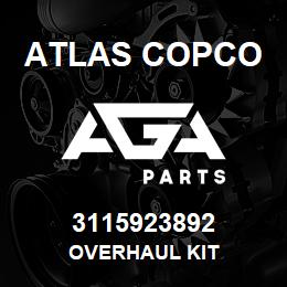 3115923892 Atlas Copco OVERHAUL KIT | AGA Parts