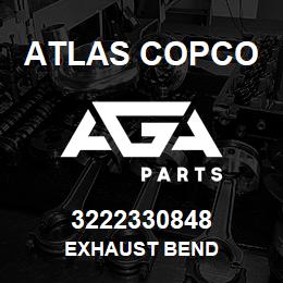 3222330848 Atlas Copco EXHAUST BEND | AGA Parts