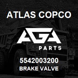 5542003200 Atlas Copco BRAKE VALVE | AGA Parts