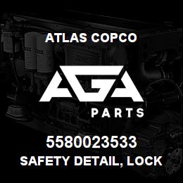 5580023533 Atlas Copco SAFETY DETAIL, LOCK PIN LEFT | AGA Parts