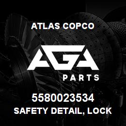 5580023534 Atlas Copco SAFETY DETAIL, LOCK PIN LEFT | AGA Parts