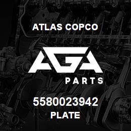 5580023942 Atlas Copco PLATE | AGA Parts