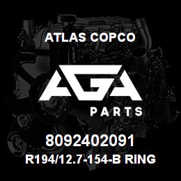 8092402091 Atlas Copco R194/12.7-154-B RING/SHOE SET | AGA Parts