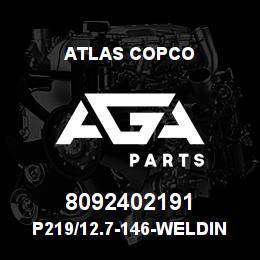 8092402191 Atlas Copco P219/12.7-146-WELDING RING | AGA Parts