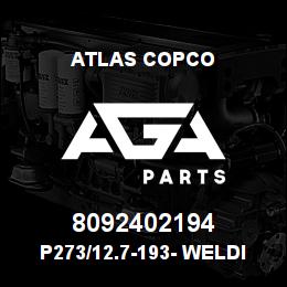 8092402194 Atlas Copco P273/12.7-193- WELDING RING | AGA Parts