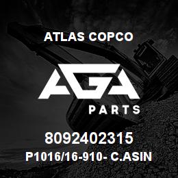 8092402315 Atlas Copco P1016/16-910- C.ASING SHOE | AGA Parts