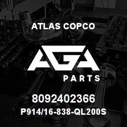 8092402366 Atlas Copco P914/16-838-QL200S | AGA Parts