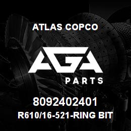 8092402401 Atlas Copco R610/16-521-RING BIT SET | AGA Parts