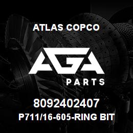 8092402407 Atlas Copco P711/16-605-RING BIT | AGA Parts