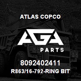 8092402411 Atlas Copco R863/16-792-RING BIT SET | AGA Parts