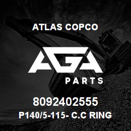 8092402555 Atlas Copco P140/5-115- C.C RING BIT SET | AGA Parts