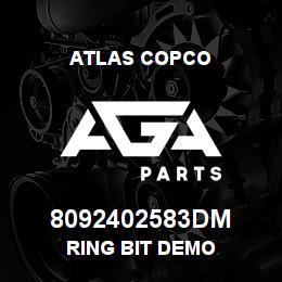 8092402583DM Atlas Copco RING BIT DEMO | AGA Parts
