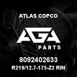 8092402633 Atlas Copco R219/12.7-175-Z2 RING BIT SET | AGA Parts