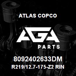 8092402633DM Atlas Copco R219/12.7-175-Z2 RING BIT DEMO | AGA Parts