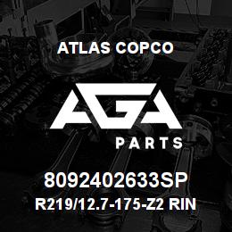 8092402633SP Atlas Copco R219/12.7-175-Z2 RING BIT SET | AGA Parts