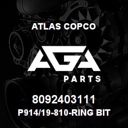 8092403111 Atlas Copco P914/19-810-RING BIT | AGA Parts