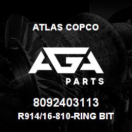 8092403113 Atlas Copco R914/16-810-RING BIT SET | AGA Parts