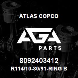 8092403412 Atlas Copco R114/10-80/91-RING BIT SET | AGA Parts