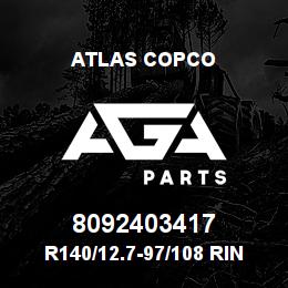 8092403417 Atlas Copco R140/12.7-97/108 RING BIT SET | AGA Parts