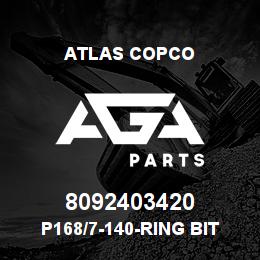 8092403420 Atlas Copco P168/7-140-RING BIT SET | AGA Parts