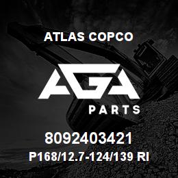 8092403421 Atlas Copco P168/12.7-124/139 RING BIT SET | AGA Parts