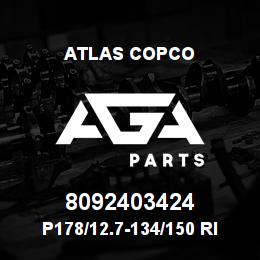 8092403424 Atlas Copco P178/12.7-134/150 RING BIT SET | AGA Parts