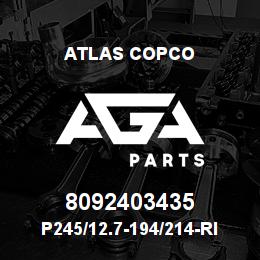 8092403435 Atlas Copco P245/12.7-194/214-RING BIT SET | AGA Parts