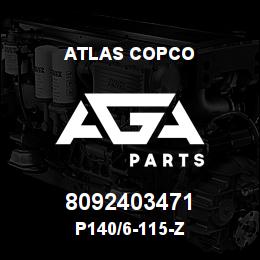 8092403471 Atlas Copco P140/6-115-Z | AGA Parts